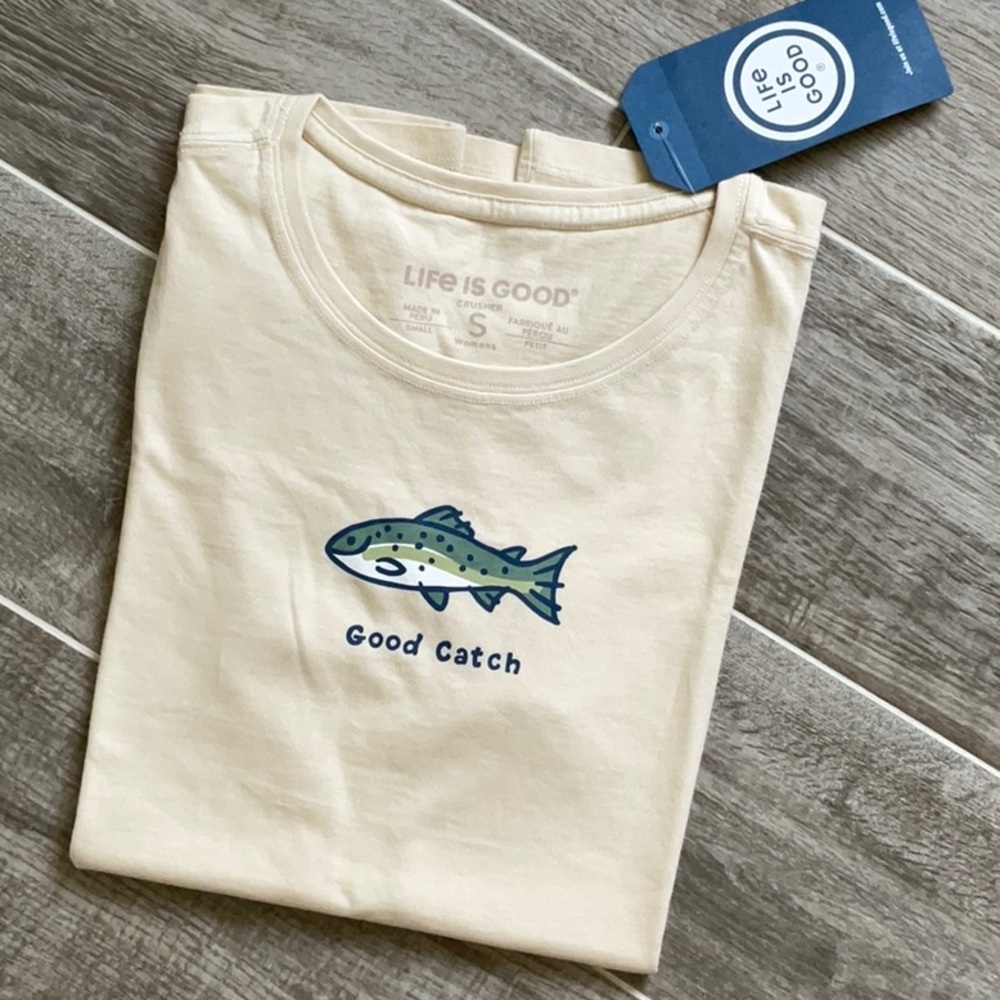 Life is Good Crusher T-Shirt Women’s S NWT